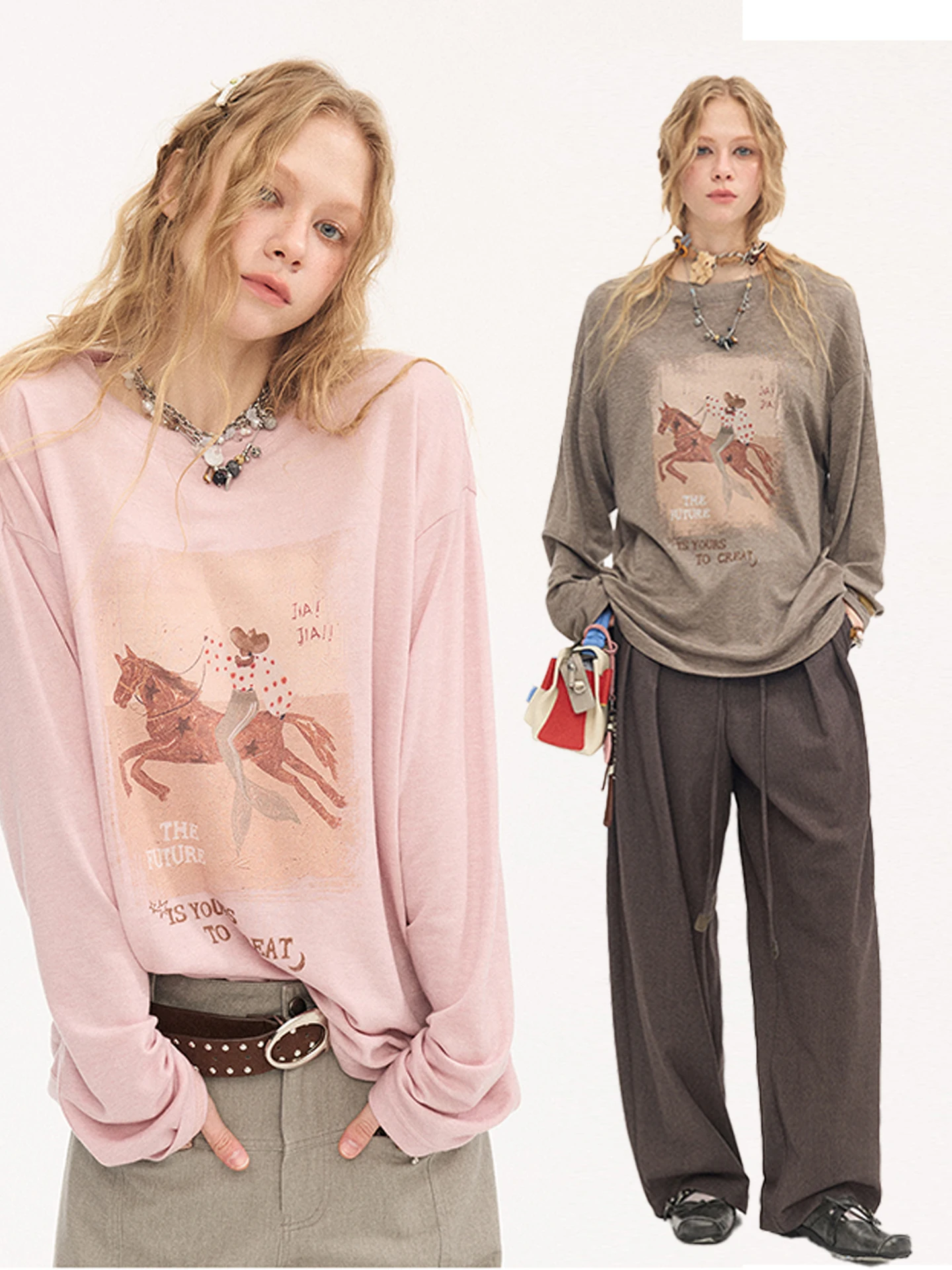 Женская свободная футболка DIDDI MODA с длинным рукавом, летняя коллекция 2026, с принтом и узором, в спортивном стиле, универсальный крой
Женская свободная футболка DIDDI MODA с длинным рукавом, летняя коллекция 2026, с принтом и узором, в спортивном стиле, универсальный крой