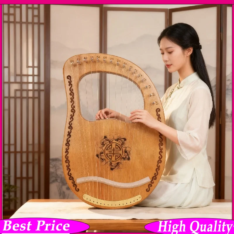 16-струнная лира-арфа из красного дерева, настраиваемая, для детей и взрослых, струнный инструмент для начинающих, 16 нот, подарок
16-струнная лира-арфа из красного дерева, настраиваемая, для детей и взрослых, струнный инструмент для начинающих, 16 нот, подарок