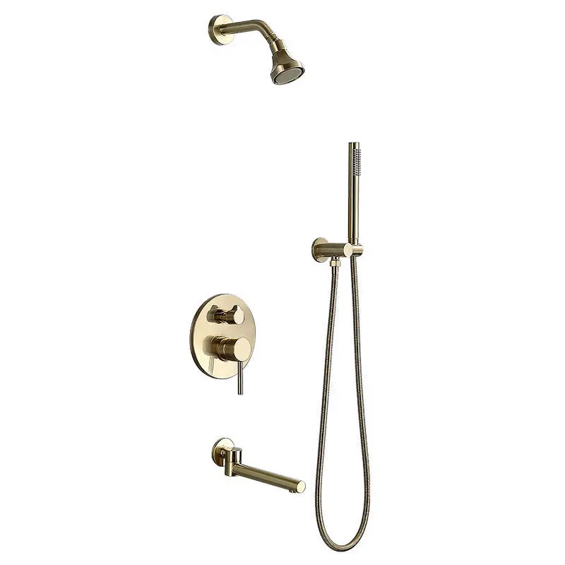 Hidden concealed all-copper simple bathroom shower shower set into the wall toilet shower head
Hidden concealed all-copper simple bathroom shower shower set into the wall toilet shower head