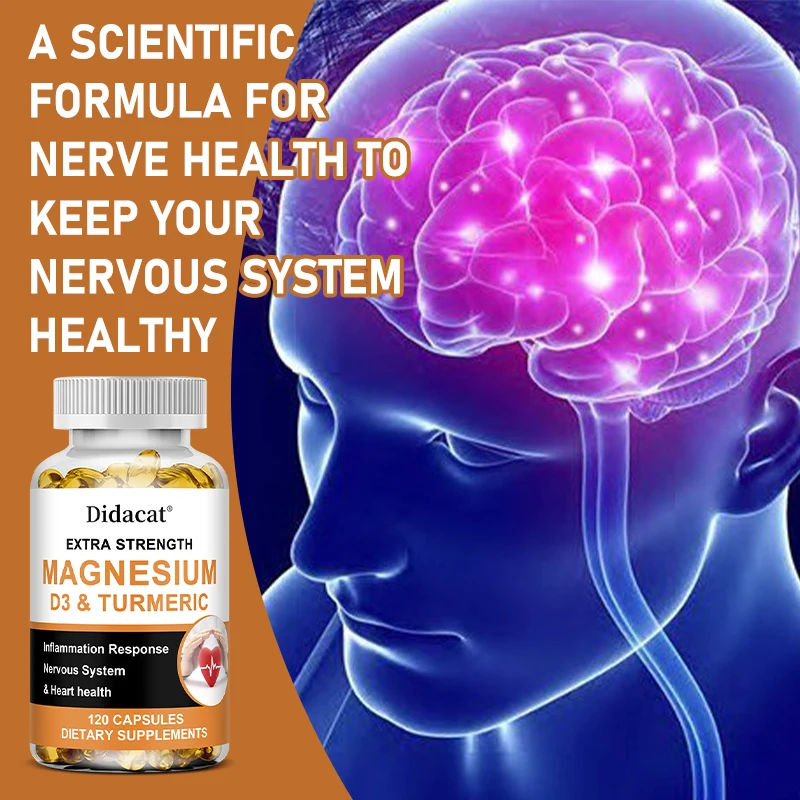 Magnesium Zinc Vitamin D3 Capsules - with Turmeric, Bone/Teeth/Heart Health, Immune Support, Muscle Recovery, 120 Capsules
Magnesium Zinc Vitamin D3 Capsules - with Turmeric, Bone/Teeth/Heart Health, Immune Support, Muscle Recovery, 120 Capsules