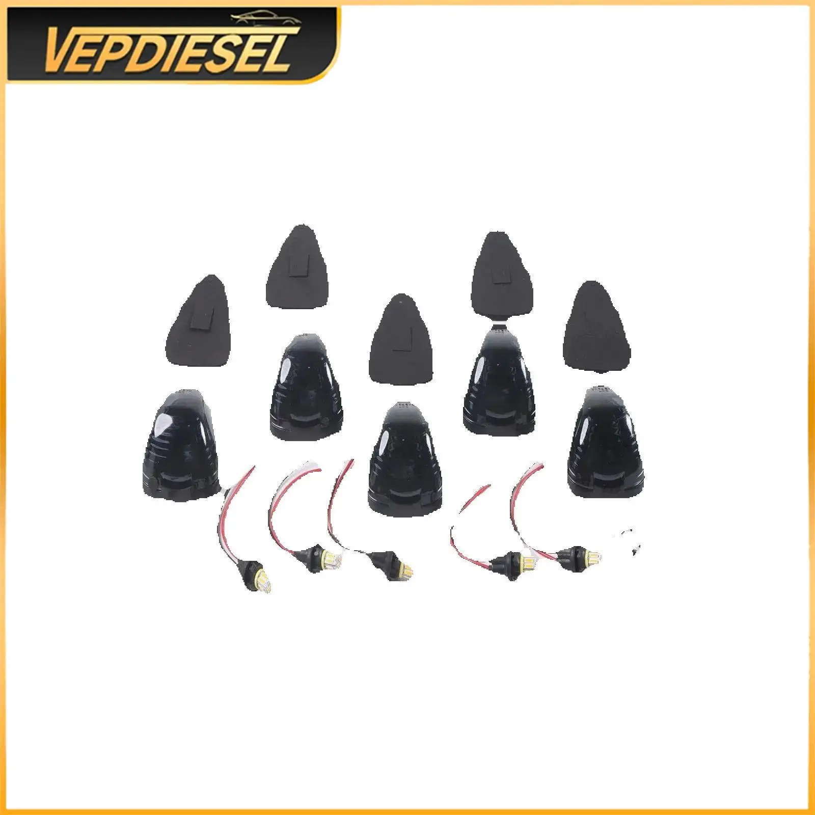 5pcs Smoke LED Cab Roof Lights Amber for Ford F-250 F-350 F-450 Super Duty Cab Marker Lights 1999-2016
5pcs Smoke LED Cab Roof Lights Amber for Ford F-250 F-350 F-450 Super Duty Cab Marker Lights 1999-2016