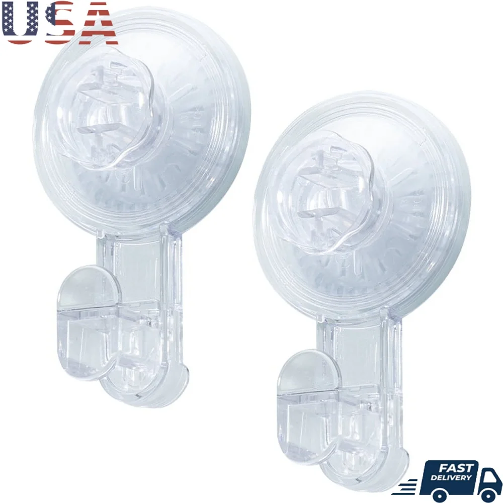 Powerful Removable Reusable Vacuum Suction Cup Hooks 2 Pack Bathroom Kitchen Storage Easy Installation Super Suction 11 lbs
Powerful Removable Reusable Vacuum Suction Cup Hooks 2 Pack Bathroom Kitchen Storage Easy Installation Super Suction 11 lbs