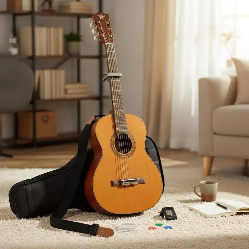 Nylon String Acoustic Guitar 36 Inch For Music Lessons Home Practice Performance Sapele Rosewood Body Starter Set Gig Bag Tun
Nylon String Acoustic Guitar 36 Inch For Music Lessons Home Practice Performance Sapele Rosewood Body Starter Set Gig Bag Tun