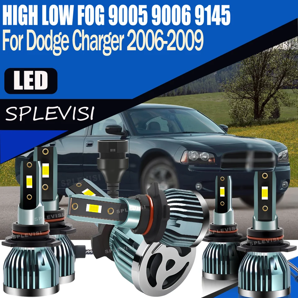 Длинный срок службы, 12 В, мгновенная установка, фара дальнего и ближнего света, противотуманная фара 9005 9006 9145, светодиодная для Dodge Charger 2006 2007 2008 2009 
Длинный срок службы, 12 В, мгновенная установка, фара дальнего и ближнего света, противотуманная фара 9005 9006 9145, светодиодная для Dodge Charger 2006 2007 2008 2009