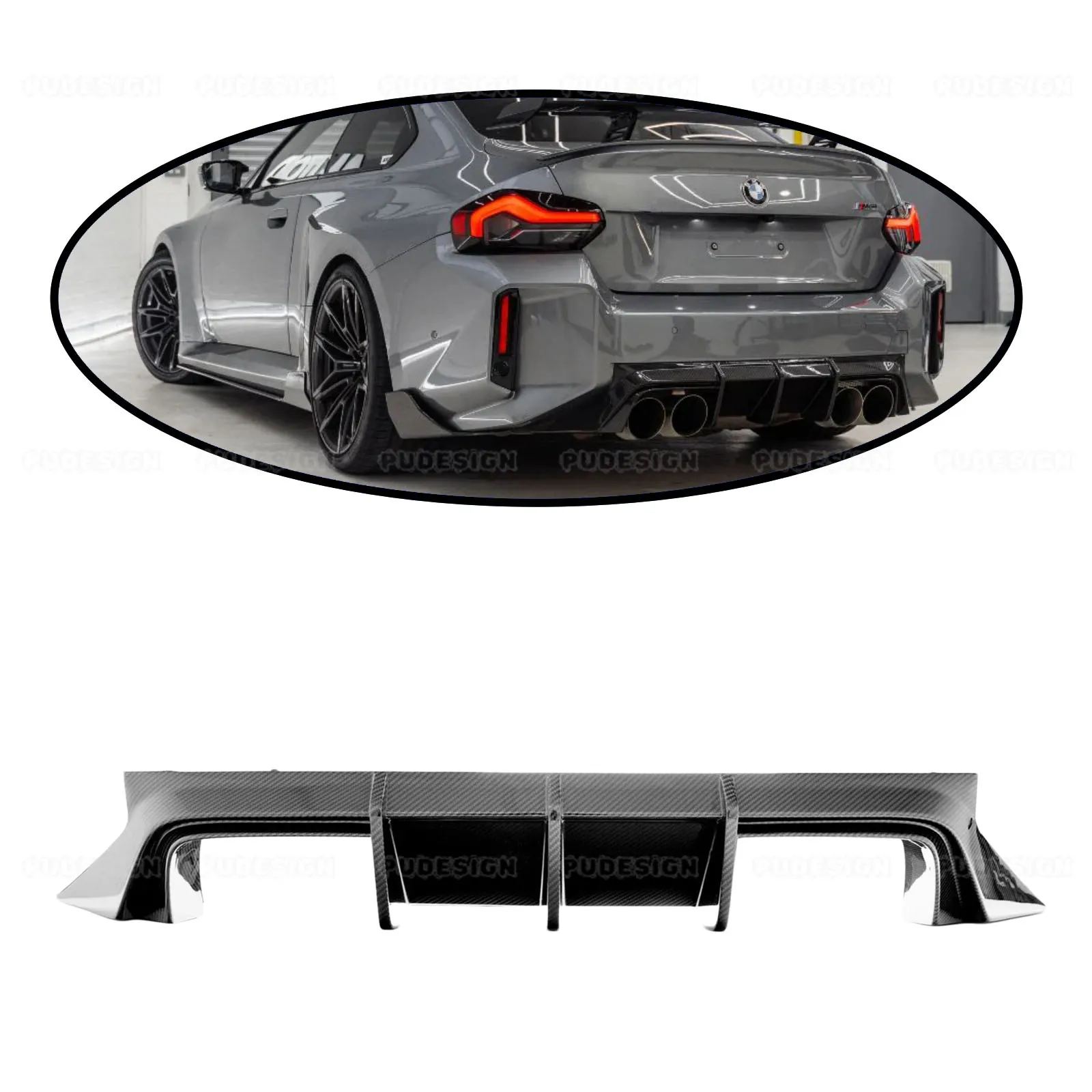 Dry Carbon Fiber Car Rear Bumper Diffuser Fit For BMW G87 M2 TR Style 2023 2024 2025 2026 Rear Diffuser Splitter Lip Bodykits
Dry Carbon Fiber Car Rear Bumper Diffuser Fit For BMW G87 M2 TR Style 2023 2024 2025 2026 Rear Diffuser Splitter Lip Bodykits
