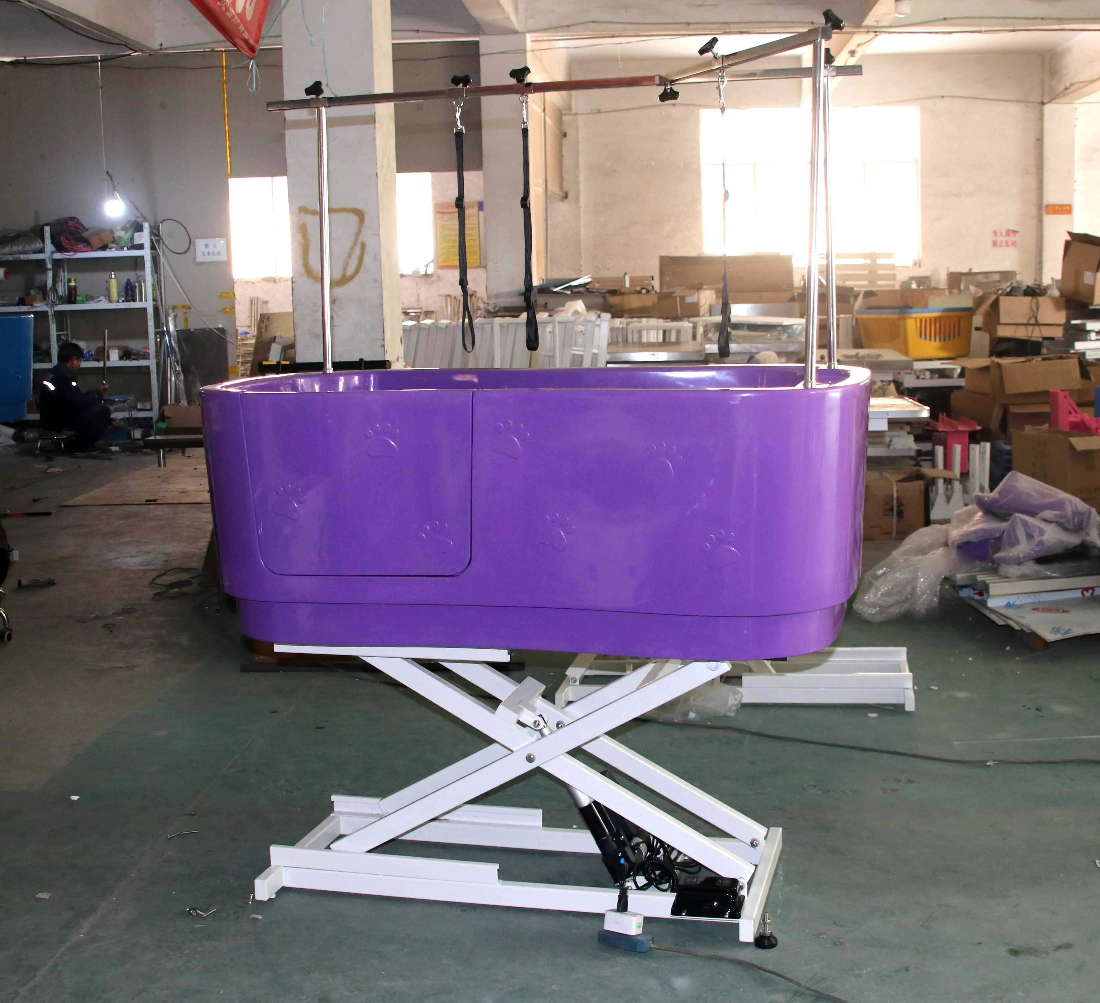Blue Nice Colour Dog Grooming Plastic Electric Bath Tub
Blue Nice Colour Dog Grooming Plastic Electric Bath Tub