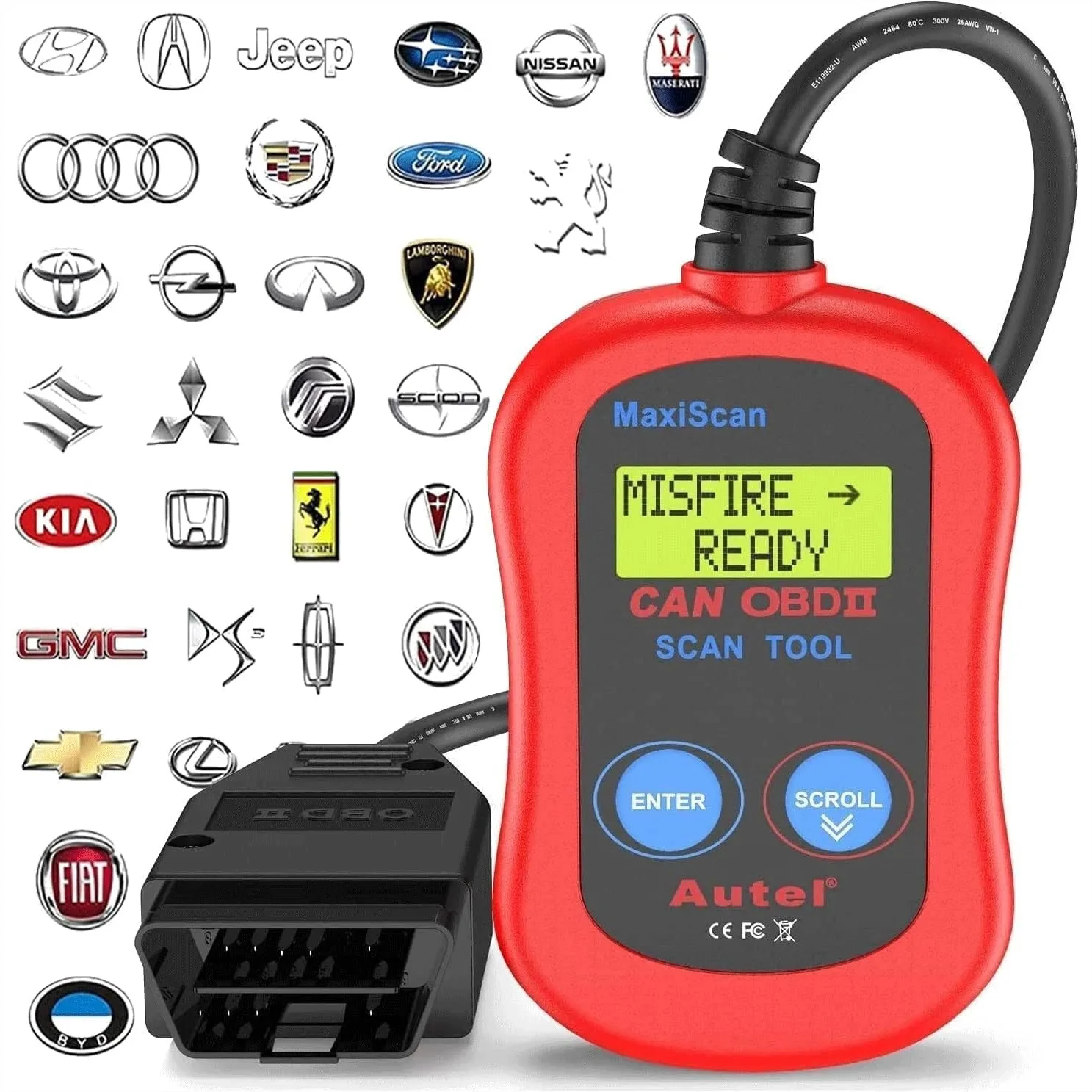 OBD2 Scanner Code Reader, Read Erase Fault Codes Check Engine Light Off, Reliable Diagnostic Tool for Cars
OBD2 Scanner Code Reader, Read Erase Fault Codes Check Engine Light Off, Reliable Diagnostic Tool for Cars