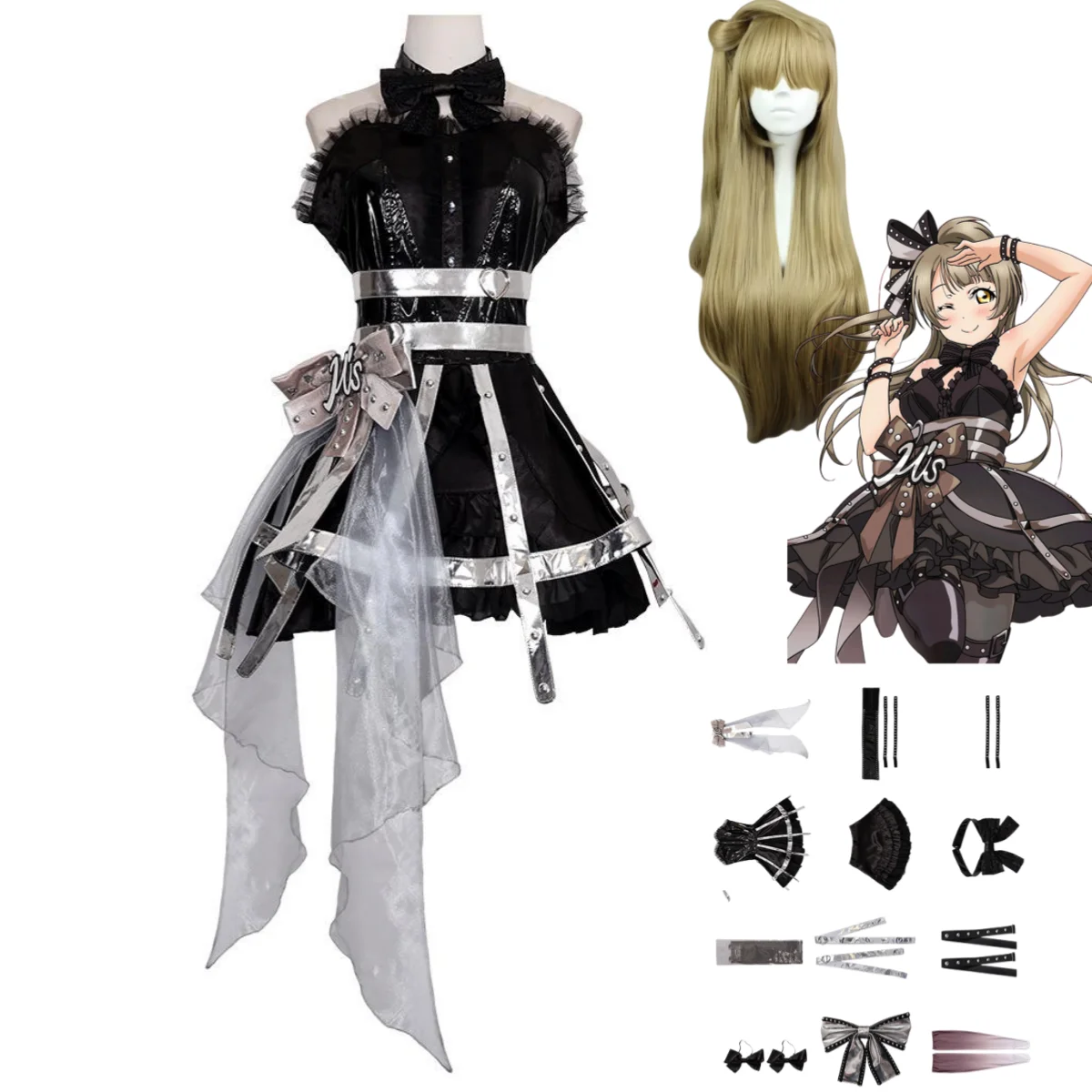 Anime LoveLive!School Idol Project Kotori Minami Cosplay Costume Black Evening Dress Lolita Skirt Wig Woman Sexy Carnival Suit
Anime LoveLive!School Idol Project Kotori Minami Cosplay Costume Black Evening Dress Lolita Skirt Wig Woman Sexy Carnival Suit