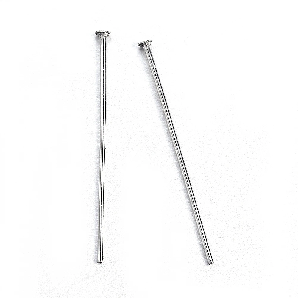 100pcs 304 Stainless Steel Flat Head /Eye Pins Stainless Steel Color for Making DIY Jewelry Necklace Earring Bracelet
100pcs 304 Stainless Steel Flat Head /Eye Pins Stainless Steel Color for Making DIY Jewelry Necklace Earring Bracelet