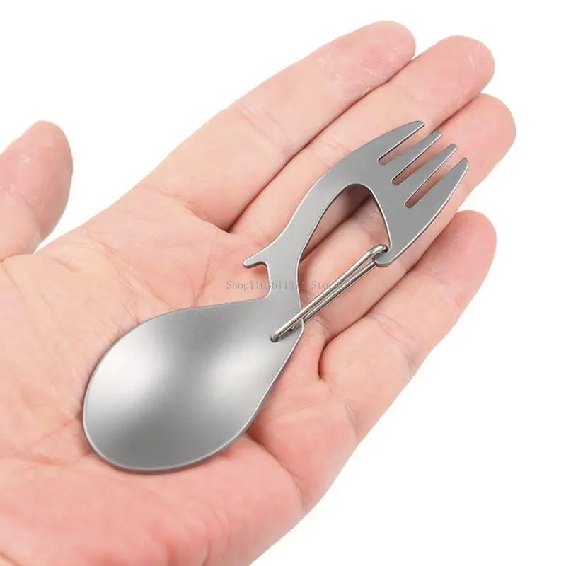 Multi Tool Spork, Stainless Steel / for Titanium Spoon, Fork, Carabiner and Bottle Opener, Regular
Multi Tool Spork, Stainless Steel / for Titanium Spoon, Fork, Carabiner and Bottle Opener, Regular