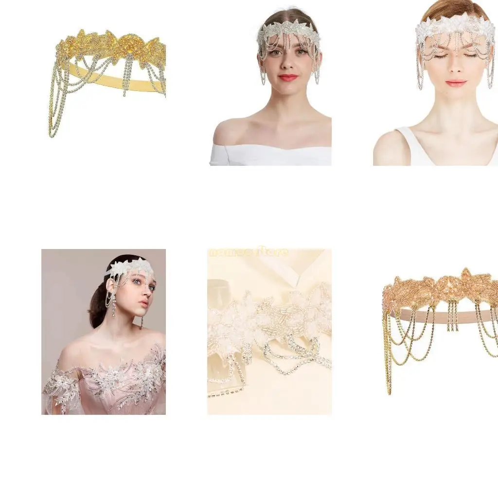 31BF Glittering Fringed Crystal Headband Evening Dress Hairband 1920 Flapper Hairband
31BF Glittering Fringed Crystal Headband Evening Dress Hairband 1920 Flapper Hairband