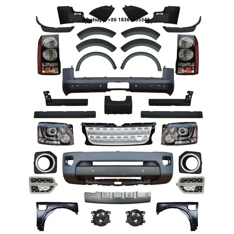 For bumper and light fixture LR3 UP 2010 LR4 full body kit including
For bumper and light fixture LR3 UP 2010 LR4 full body kit including