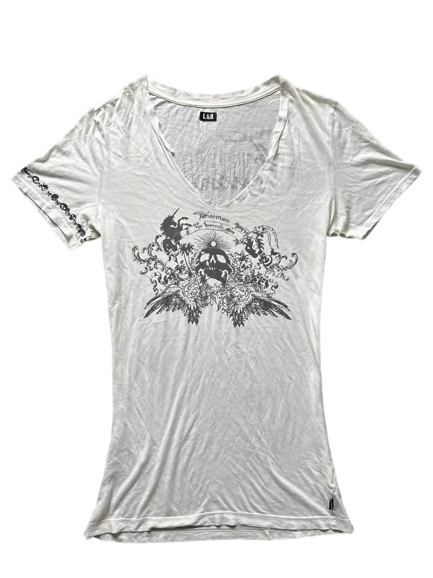 LGB Visual Initial Printed Pattern Short Sleeve T-Shirt
LGB Visual Initial Printed Pattern Short Sleeve T-Shirt