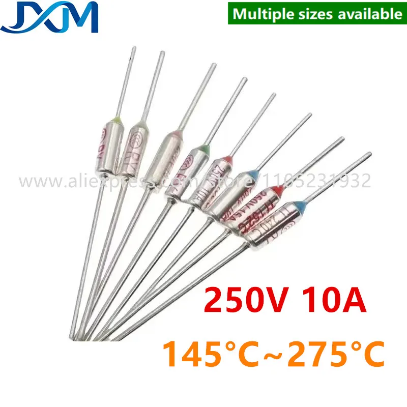 5-20PCS TF thermal protection RY 250V10A temperature fuse 145 150 155 160 170 180 190 200 210 216 227 230 240 250 260 275 Degree
5-20PCS TF thermal protection RY 250V10A temperature fuse 145 150 155 160 170 180 190 200 210 216 227 230 240 250 260 275 Degree