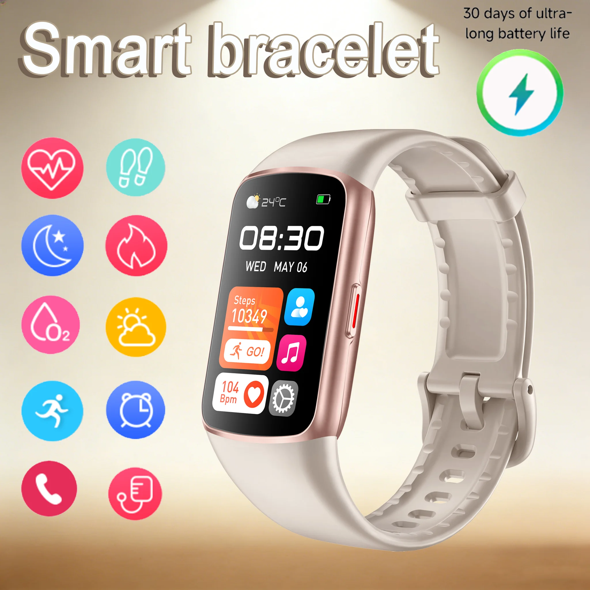 2026 new Smart Bracelet Water Proof Bluetooth 180mAh Step Meter Multi Function Sports Bracelet Black Multifunctional Wristwatch
2026 new Smart Bracelet Water Proof Bluetooth 180mAh Step Meter Multi Function Sports Bracelet Black Multifunctional Wristwatch