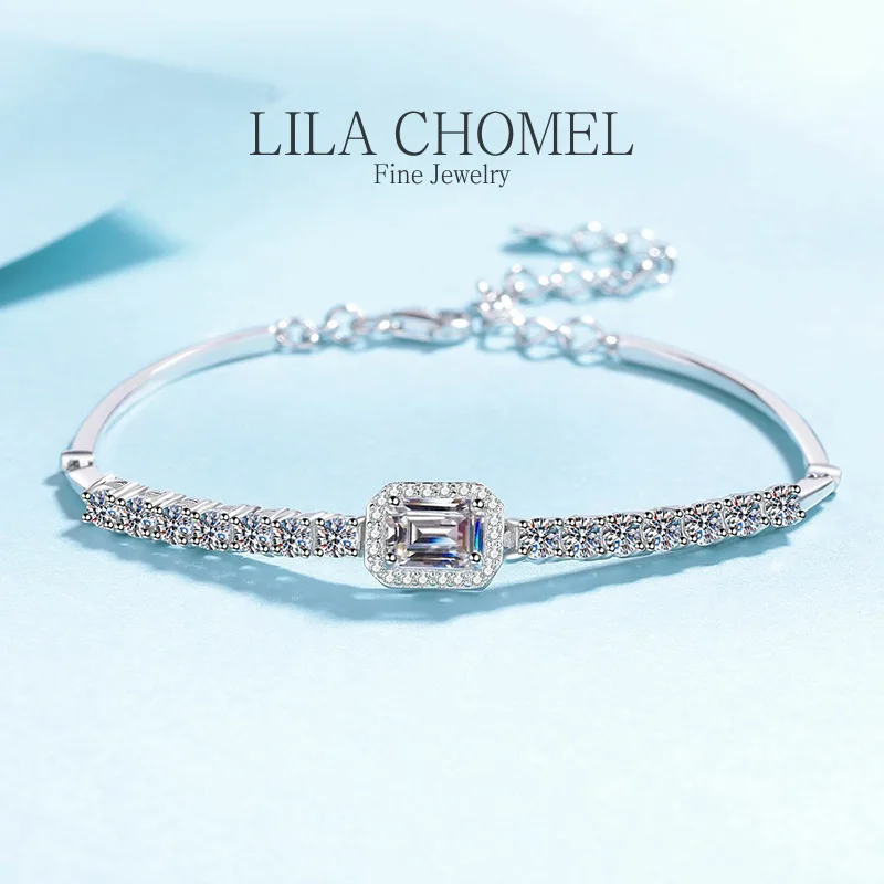 Designer Platinum PT950 Chain Hand Make GRA 2.4ct D Color Real Moissanite rectangle Bracelets for Women Elegant Sparkling gift
Designer Platinum PT950 Chain Hand Make GRA 2.4ct D Color Real Moissanite rectangle Bracelets for Women Elegant Sparkling gift