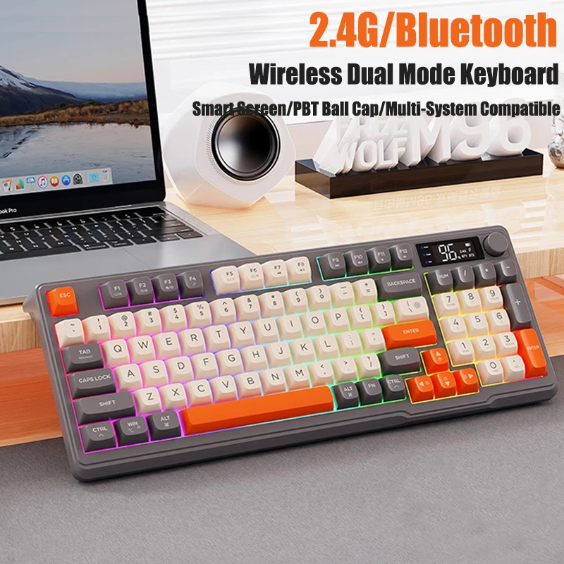 Wireless Dual Mode Keyboard with LED Screen 2.4G Gaming Mechanical Keyboard & Mouse Bluetooth Multi-Device Connection Ergonomic
Wireless Dual Mode Keyboard with LED Screen 2.4G Gaming Mechanical Keyboard & Mouse Bluetooth Multi-Device Connection Ergonomic