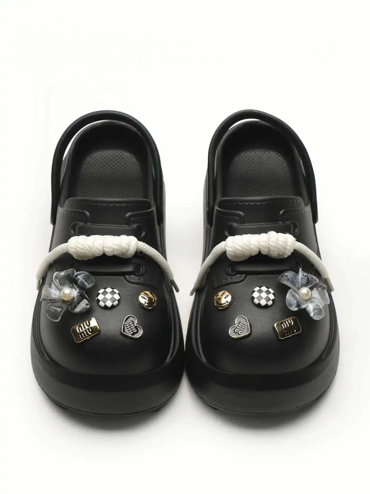 Women Gardne shoes Platform Slippers Flower DIY Garden Clogs Summer Thick Bottom Soft EVA High Heel Sandals Girls Beach Slides 
Women Gardne shoes Platform Slippers Flower DIY Garden Clogs Summer Thick Bottom Soft EVA High Heel Sandals Girls Beach Slides