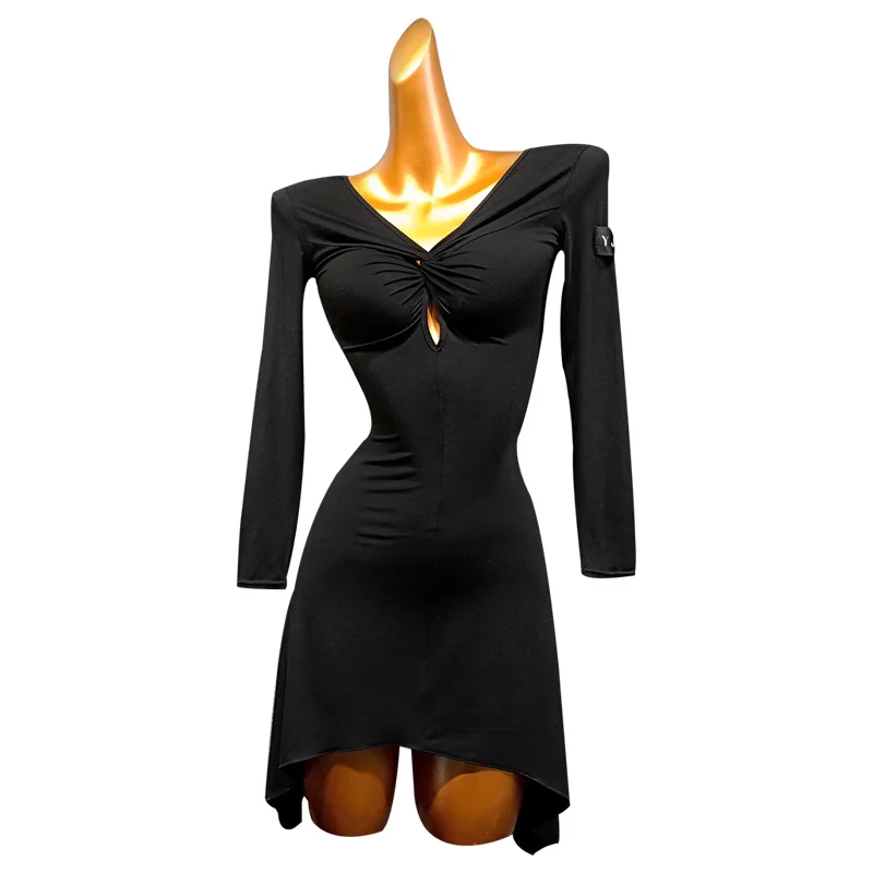 Long Sleeve Black Latin Dance Dress Adult Women Competititon Dresses Rumba Samba Dancewear Tango Dancing Performance Wear VDB922
Long Sleeve Black Latin Dance Dress Adult Women Competititon Dresses Rumba Samba Dancewear Tango Dancing Performance Wear VDB922