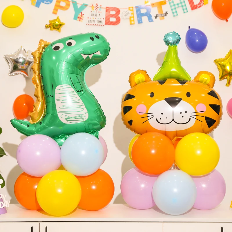 Cartoon Animal Foil Balloon for Kids, Tiger and Lion Head, Baby Shower Decorations, Christmas and Birthday Party Supplies, 1 Set
Cartoon Animal Foil Balloon for Kids, Tiger and Lion Head, Baby Shower Decorations, Christmas and Birthday Party Supplies, 1 Set