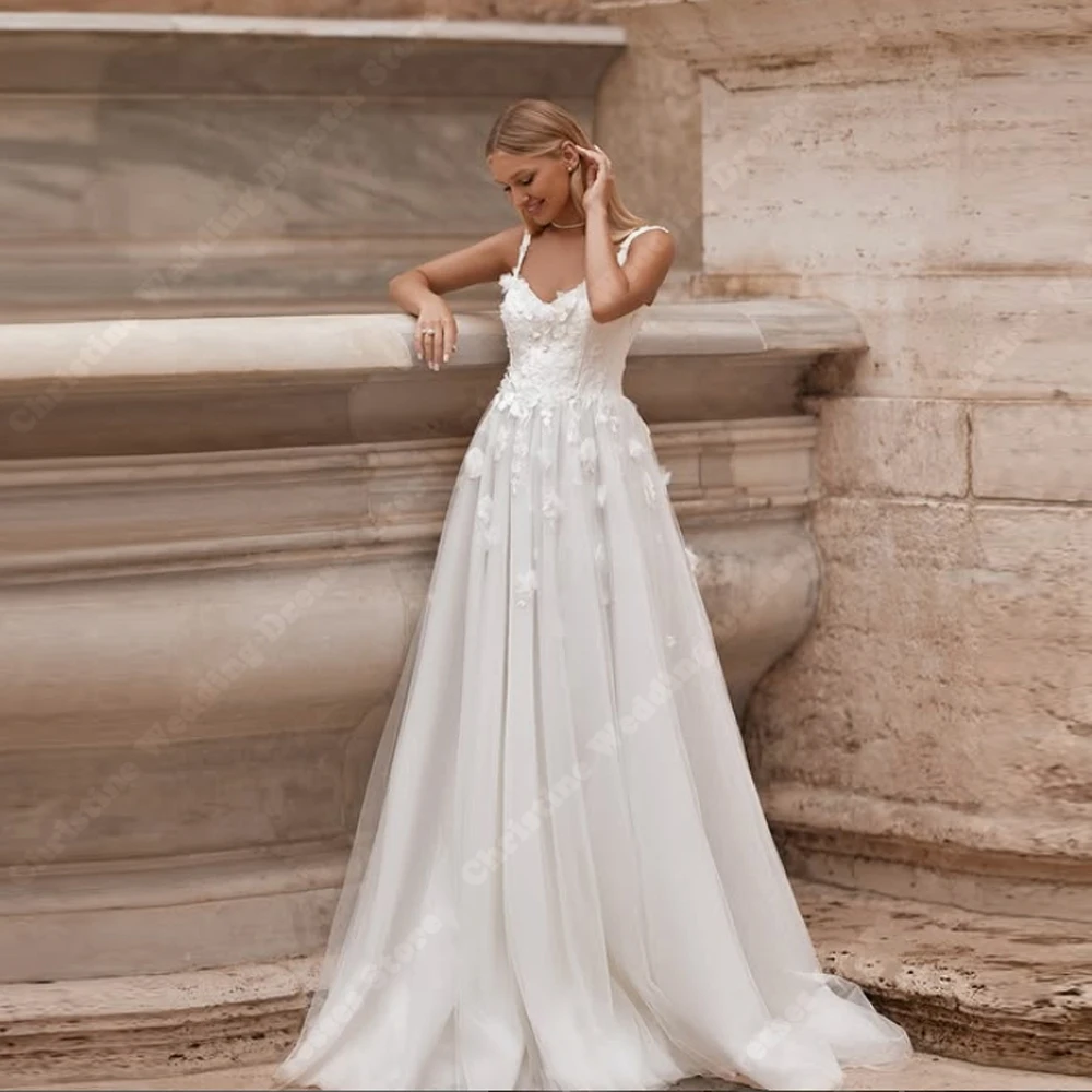 Fascinating A-Line Women Wedding Dresses Elegant Lace Flower Printing Bridal Gowns Princess Banquet Vestidos De Novia Customized
Fascinating A-Line Women Wedding Dresses Elegant Lace Flower Printing Bridal Gowns Princess Banquet Vestidos De Novia Customized