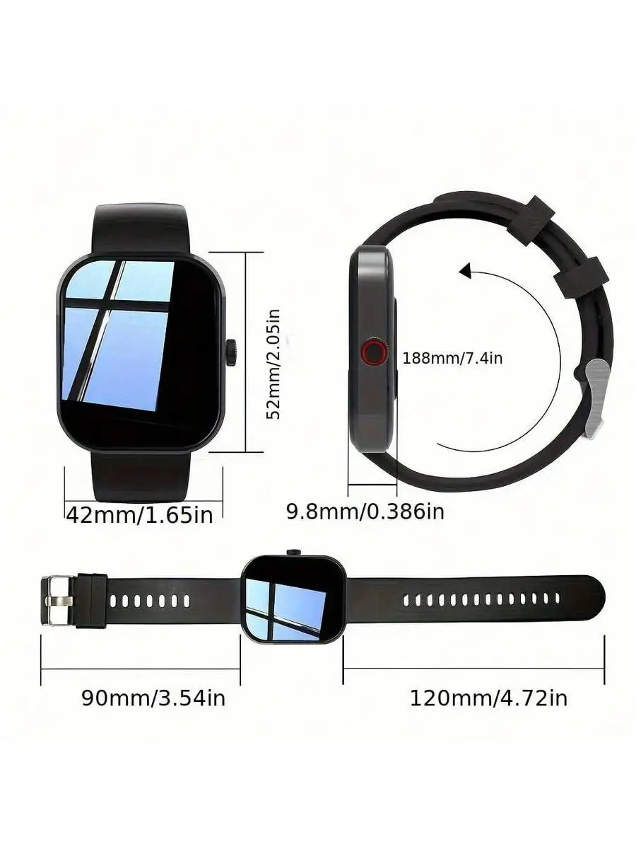 Smart Watch, Wireless Calling /Dial, Multi -Sport Mode, Calling Reminder And Rejection,Information Reminder,SMS Reminder,For
Smart Watch, Wireless Calling /Dial, Multi -Sport Mode, Calling Reminder And Rejection,Information Reminder,SMS Reminder,For