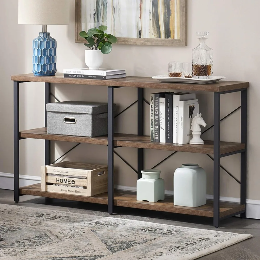 Rural Style Entrance Table, Living Room Industrial Console Table, 3-layer Long Sofa Table with Storage Rack, 47 Inch Rural Style
Rural Style Entrance Table, Living Room Industrial Console Table, 3-layer Long Sofa Table with Storage Rack, 47 Inch Rural Style