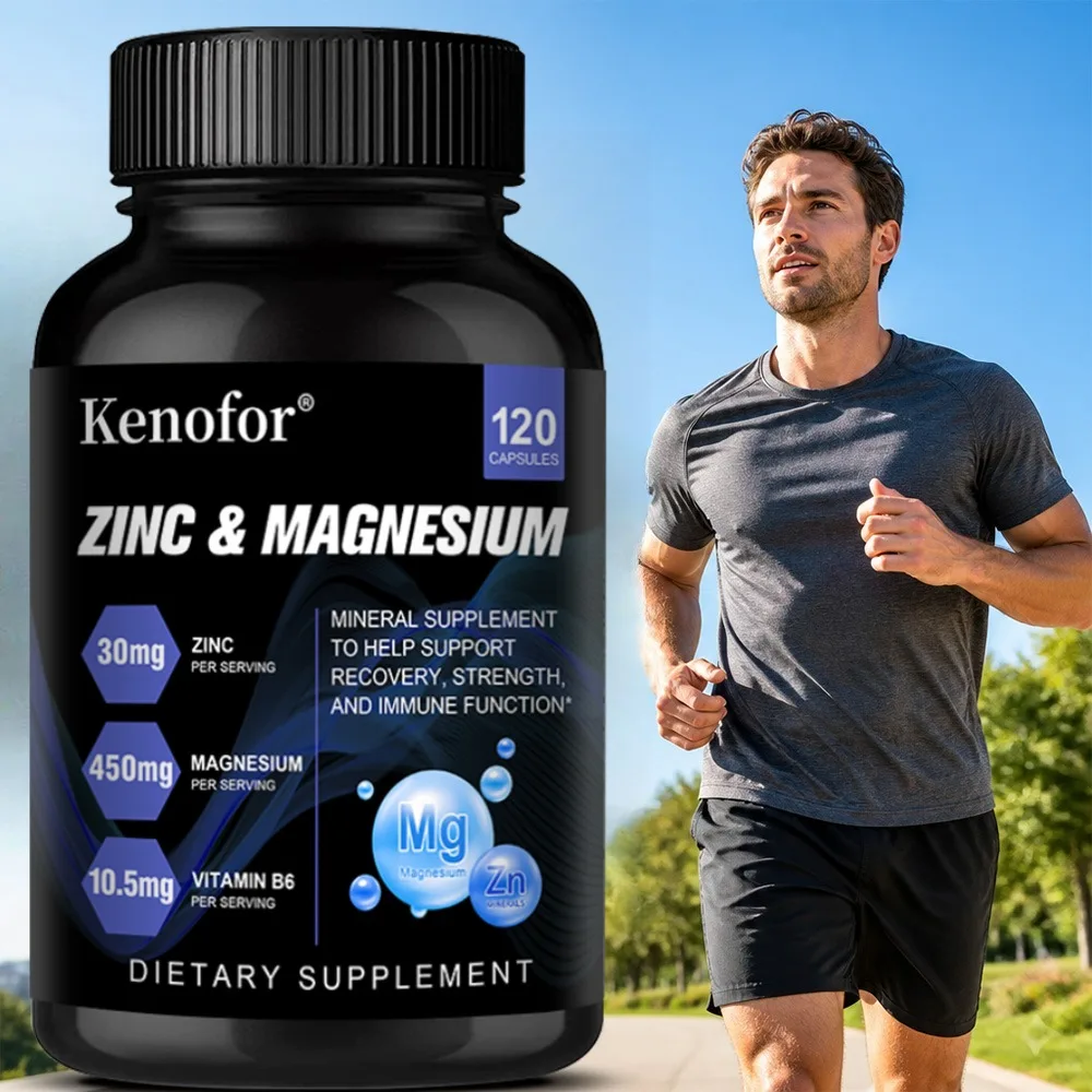 Magnesium Zinc - Improves Sleep Quality, Promotes Cardiovascular Bone and Heart Health, Promote Intestinal Digestion
Magnesium Zinc - Improves Sleep Quality, Promotes Cardiovascular Bone and Heart Health, Promote Intestinal Digestion