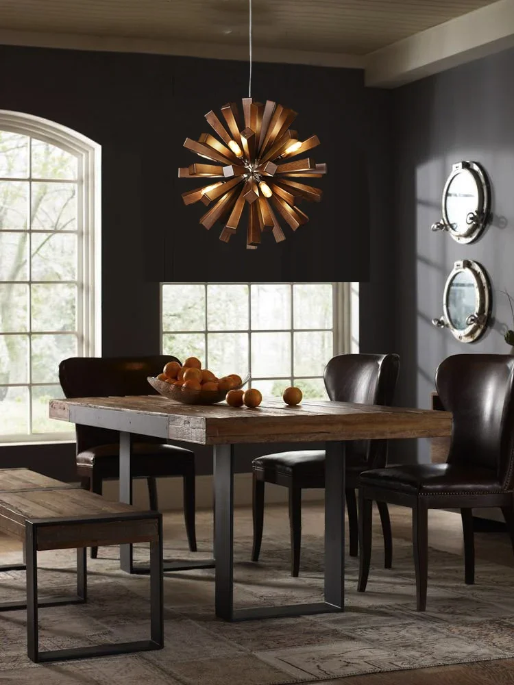 Retro wooden pendant lights, living room dining room pendant lights, indoor decorative spherical pendant lights GN102TB
Retro wooden pendant lights, living room dining room pendant lights, indoor decorative spherical pendant lights GN102TB