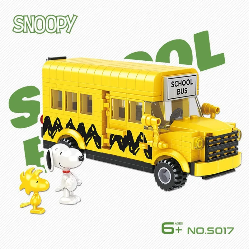 Snoopy Building Blocks School Bus Assembly Model Cartoon Dog Bricks Children's Educational Toys Birthday Christmas Gift
Snoopy Building Blocks School Bus Assembly Model Cartoon Dog Bricks Children's Educational Toys Birthday Christmas Gift