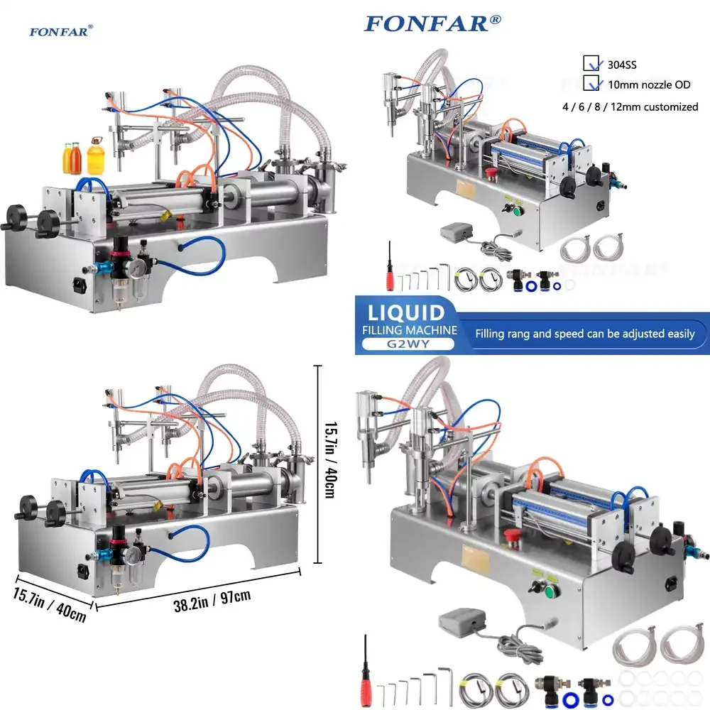 2025 G2WY Double Head Machine Semi-automatic Oil Juice Water Filling Machine Liquid Filling Machine
2025 G2WY Double Head Machine Semi-automatic Oil Juice Water Filling Machine Liquid Filling Machine