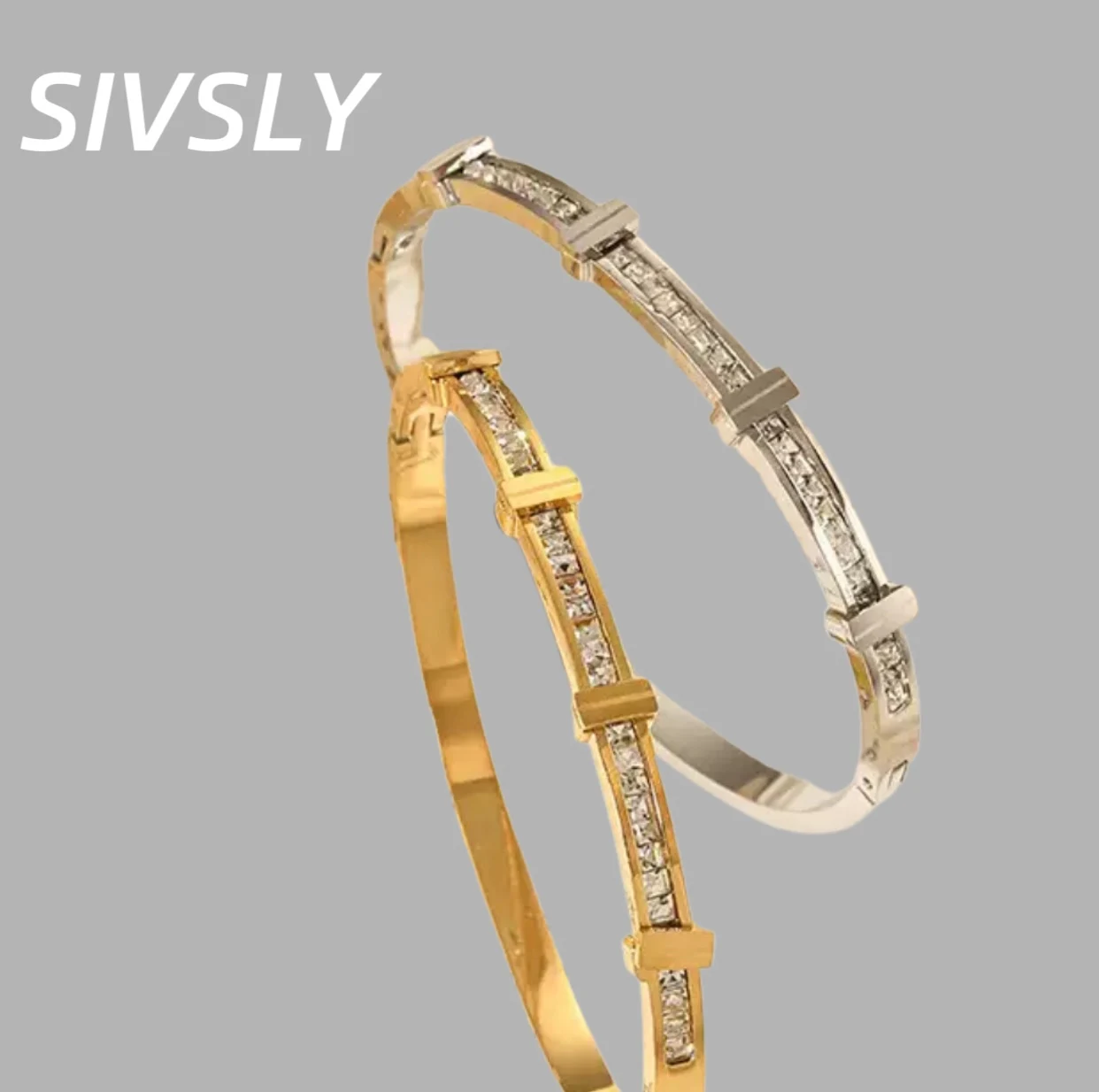 Hot-selling simple zircon geometric bracelet luxurious design sense bracelet temperament high-end sense fashionable
Hot-selling simple zircon geometric bracelet luxurious design sense bracelet temperament high-end sense fashionable