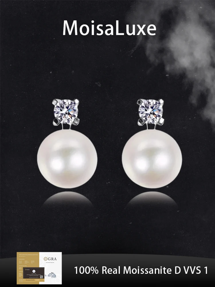 Официальный магазин MoisaLuxe GRA Moissanite Plata, простые серьги с жемчугом 925, серебряные серьги для модных ювелирных изделий, женская одежда-кольцо
Официальный магазин MoisaLuxe GRA Moissanite Plata, простые серьги с жемчугом 925, серебряные серьги для модных ювелирных изделий, женская одежда-кольцо