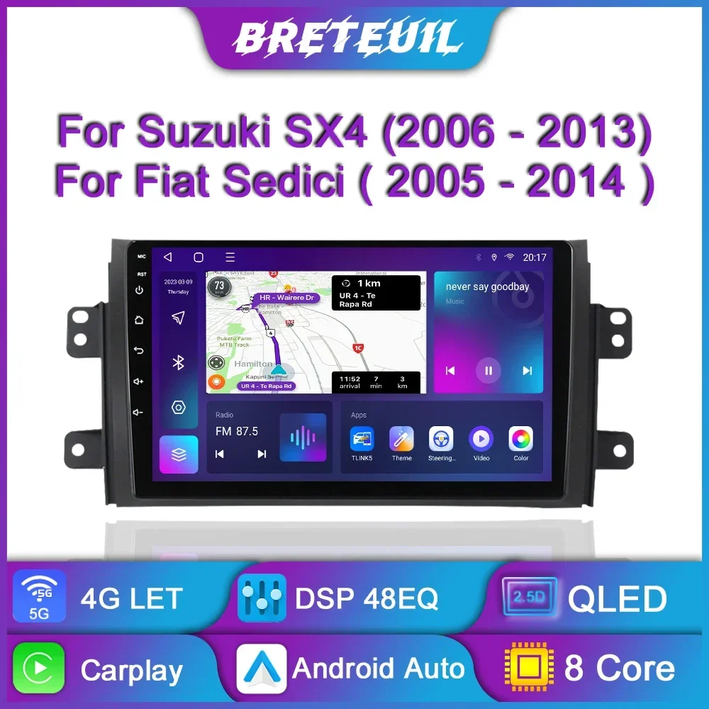 Android Car Radio For Suzuki SX4 2006 - 2012 Fiat Sedici 2005 - 2014 Multimedia Video Player Carplay gps Navigation Touch Screen
Android Car Radio For Suzuki SX4 2006 - 2012 Fiat Sedici 2005 - 2014 Multimedia Video Player Carplay gps Navigation Touch Screen