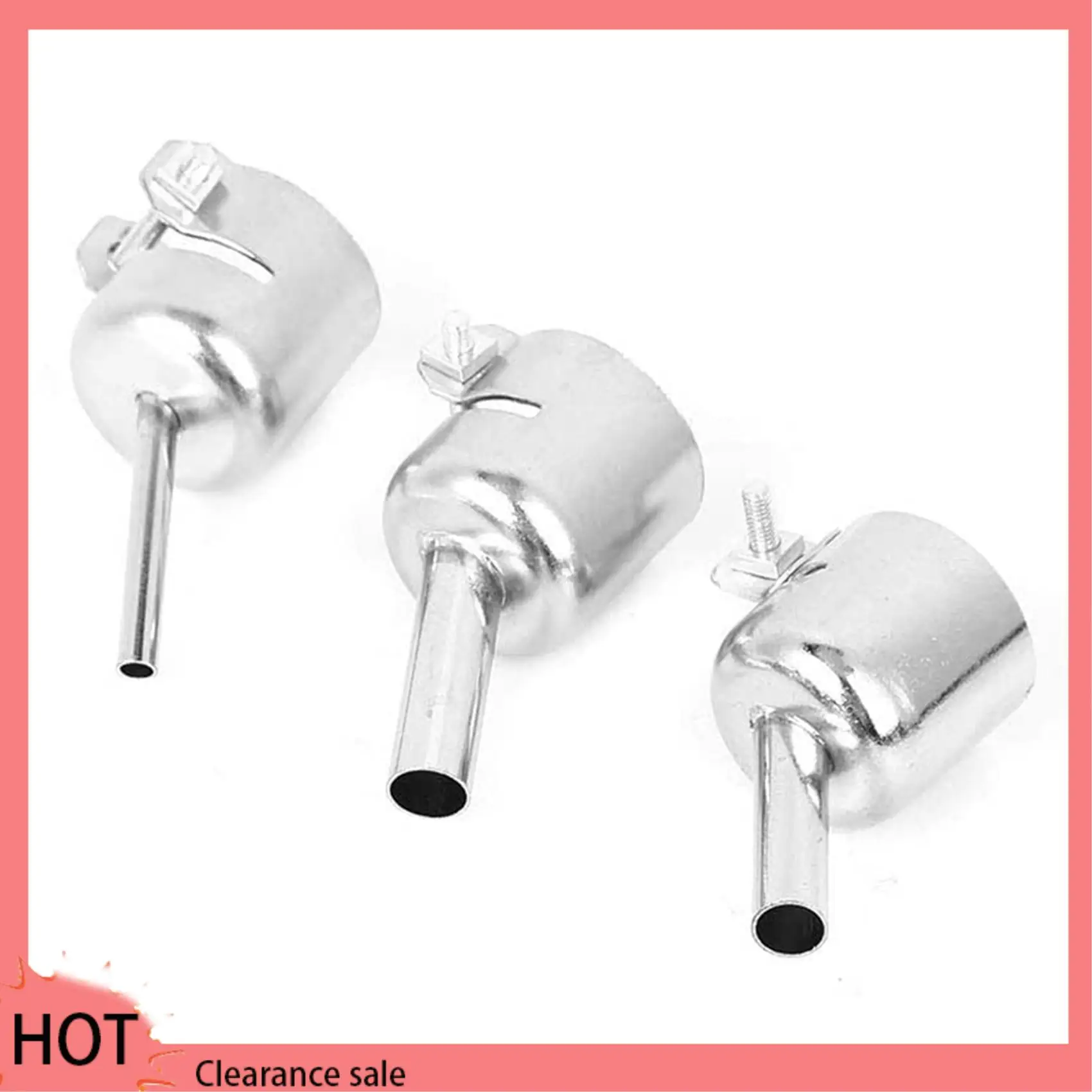 A88Z 6Pcs 45 Degree Hot Air Nozzles 7/8/10Mm Curved Nozzles Replaceable For 850 Hot Air Soldering Station
A88Z 6Pcs 45 Degree Hot Air Nozzles 7/8/10Mm Curved Nozzles Replaceable For 850 Hot Air Soldering Station