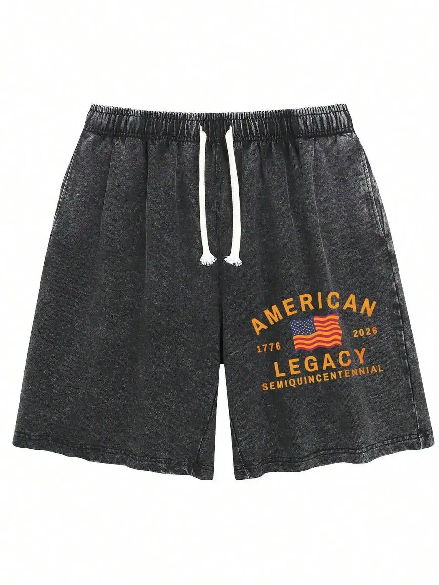 Mens Vintage American Legacy Print Cotton Shorts Loose Fit Drawstring Waist Casual Streetwear
Mens Vintage American Legacy Print Cotton Shorts Loose Fit Drawstring Waist Casual Streetwear