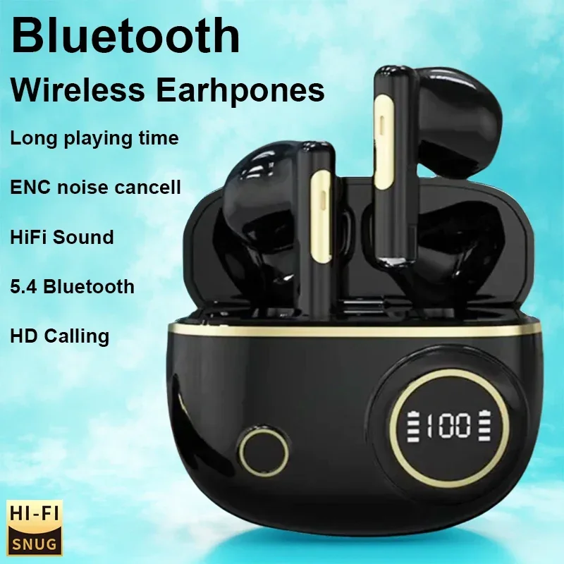 Новейшие беспроводные Bluetooth-наушники с шумоподавлением ENC, TWS Pro5, HiFi стереогарнитура для Xiaomi, Air, iPad
Новейшие беспроводные Bluetooth-наушники с шумоподавлением ENC, TWS Pro5, HiFi стереогарнитура для Xiaomi, Air, iPad