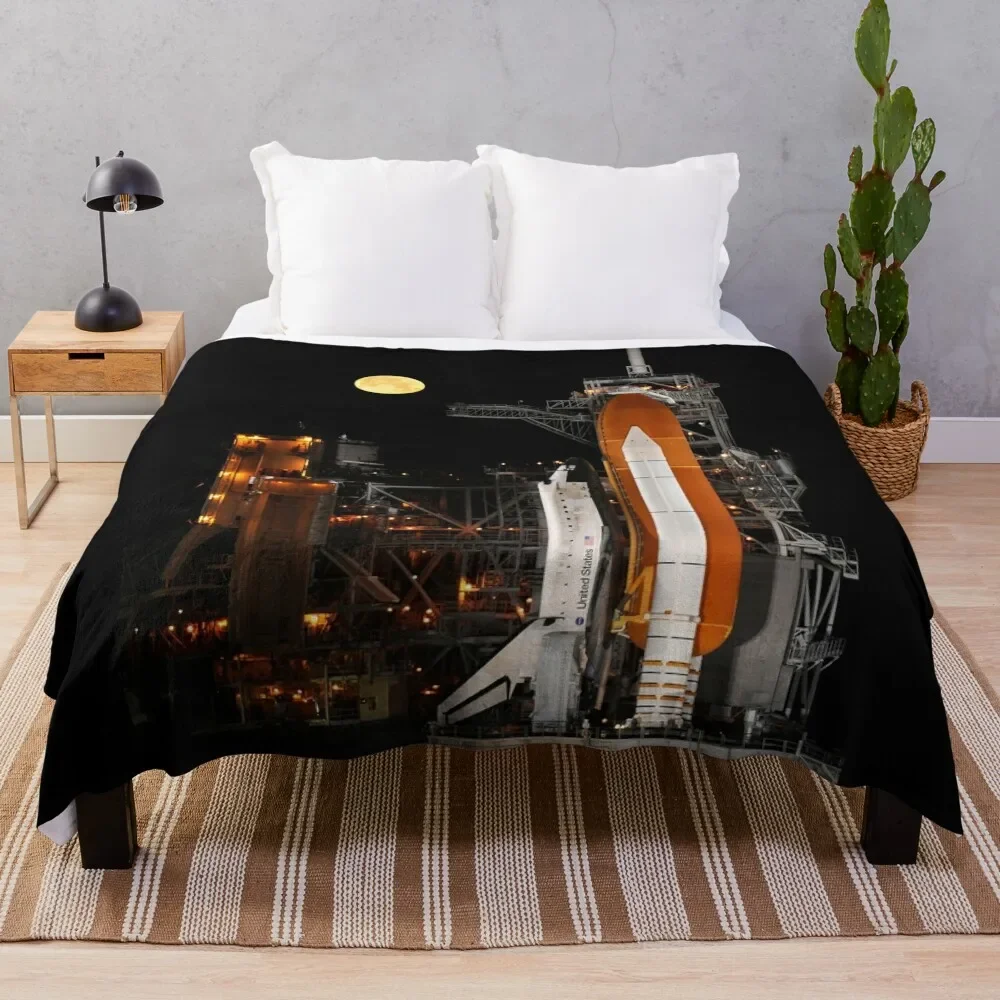 STS-119 Shuttle Discovery With Moon Throw Blanket Portable Lightweight Blanket for Travel Camping
STS-119 Shuttle Discovery With Moon Throw Blanket Portable Lightweight Blanket for Travel Camping