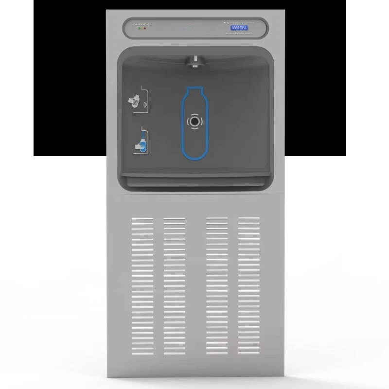 Recessed wall-mounted water cooler, recessed water dispenser with infrared sensing bottle filler
Recessed wall-mounted water cooler, recessed water dispenser with infrared sensing bottle filler