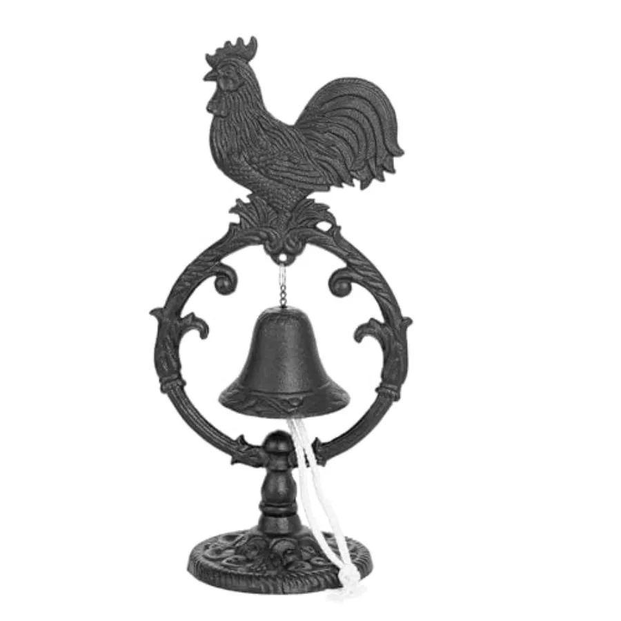 Rustic Cast Iron Rooster Dinner Bell Free Standing Farmhouse Entry Doorbell Vintage Decorative Bell for Kitchen Dining Table an
Rustic Cast Iron Rooster Dinner Bell Free Standing Farmhouse Entry Doorbell Vintage Decorative Bell for Kitchen Dining Table an