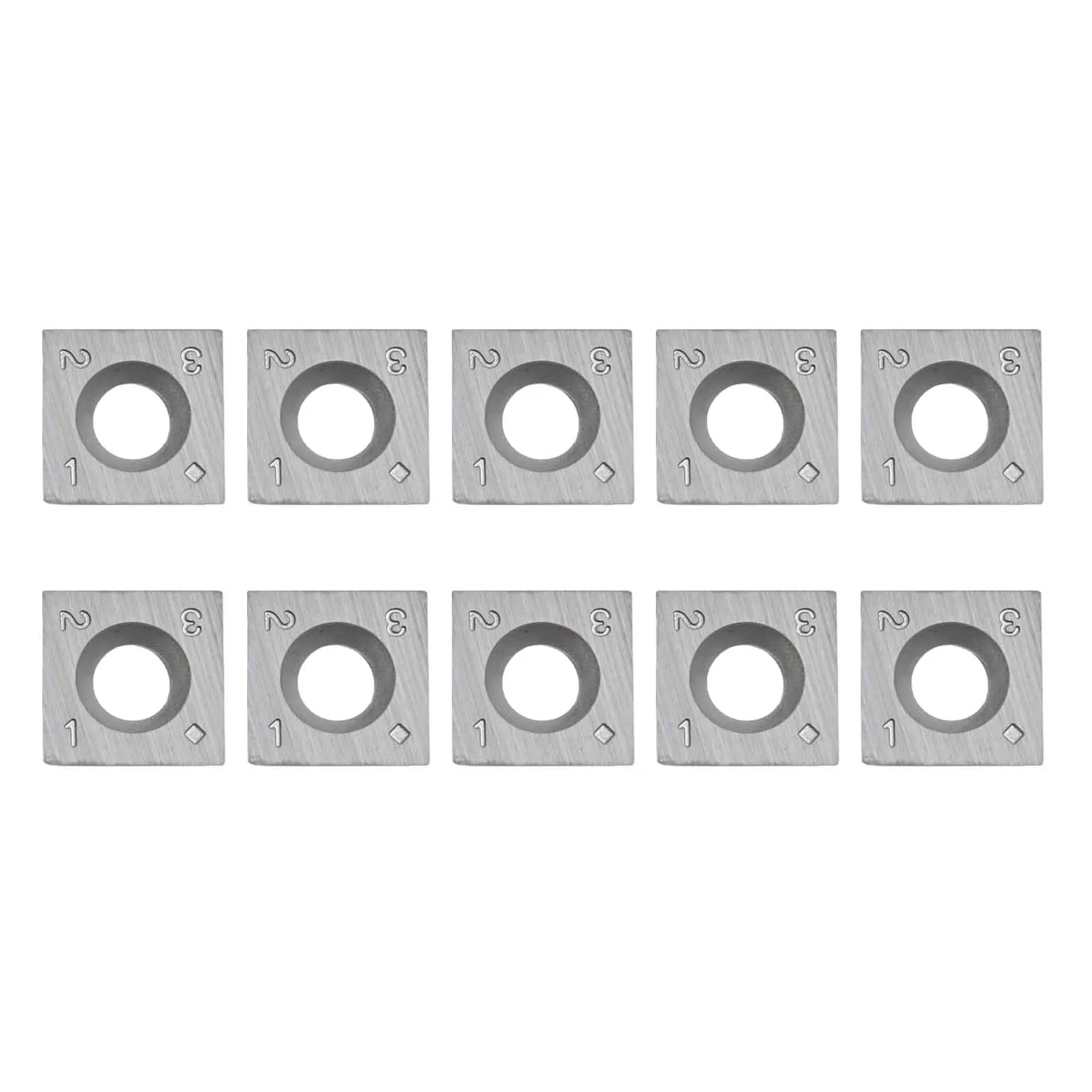 10 Pack Square Carbide Inserts Cutters For Wood Lathe Turning Tool 15mm X 15mm X 2 5mm With 30 Degree For Rough Wood Surfaces
10 Pack Square Carbide Inserts Cutters For Wood Lathe Turning Tool 15mm X 15mm X 2 5mm With 30 Degree For Rough Wood Surfaces
