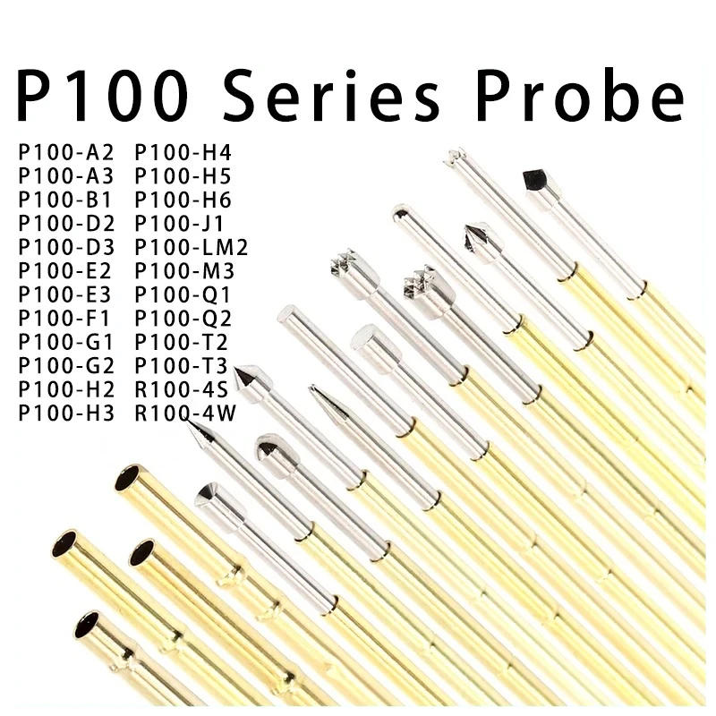 1 pack/100pcs P100 series probe test pin Retractable spring thimble P100-A2/A3/B1/D2/D3/E2E3//F1/H1/G2/H2/H3/H4/H5/H6/J1/LM2/M3
1 pack/100pcs P100 series probe test pin Retractable spring thimble P100-A2/A3/B1/D2/D3/E2E3//F1/H1/G2/H2/H3/H4/H5/H6/J1/LM2/M3
