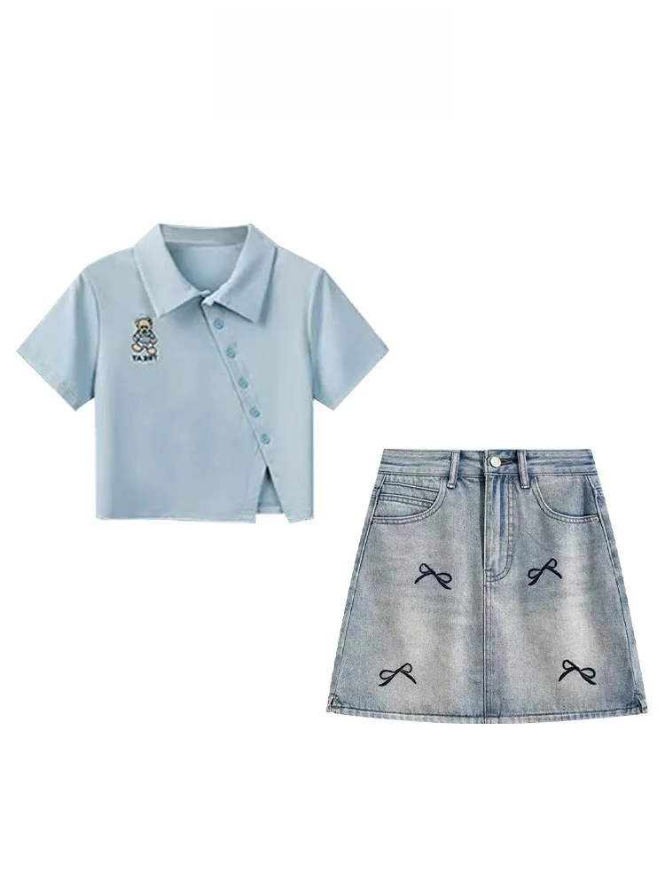 Salt Series Ne Slim Fit Summer Design Irregular Top Hot Girl Retro Denim ort Skirt Faionable Women's Set Casual Wo...
Salt Series Ne Slim Fit Summer Design Irregular Top Hot Girl Retro Denim ort Skirt Faionable Women's Set Casual Wo...