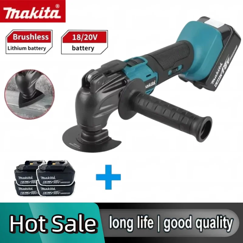 Makita Portable Brushless Quick Release Oscillating Cordless Multi-Functional Electric Trimmer Quick-Change Compatible Tool
Makita Portable Brushless Quick Release Oscillating Cordless Multi-Functional Electric Trimmer Quick-Change Compatible Tool