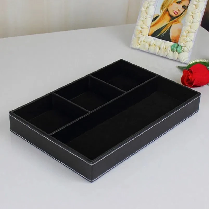 Sundries Box 4 Slots Tabletop Storage Tray Pu Leather Multi-Functional Desk Drawer Organizer Durable Creative Jewelry Box Keys
Sundries Box 4 Slots Tabletop Storage Tray Pu Leather Multi-Functional Desk Drawer Organizer Durable Creative Jewelry Box Keys