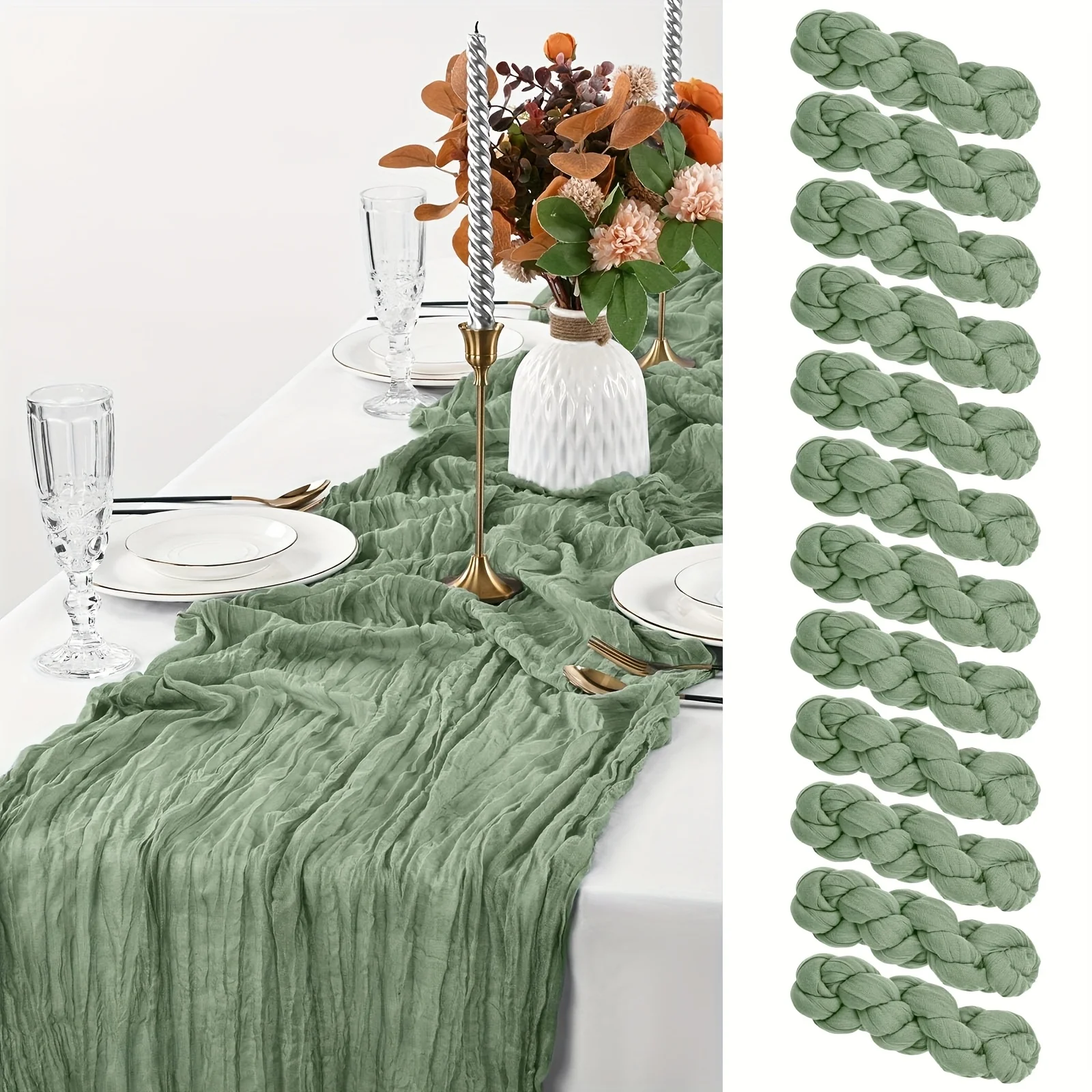 12pcs 21.5x120 Inch Tablecloths, 10-Foot Bohemian Style Tablecloth, Long Romantic Sheer Table Runner for Wedding Baby Showe
12pcs 21.5x120 Inch Tablecloths, 10-Foot Bohemian Style Tablecloth, Long Romantic Sheer Table Runner for Wedding Baby Showe