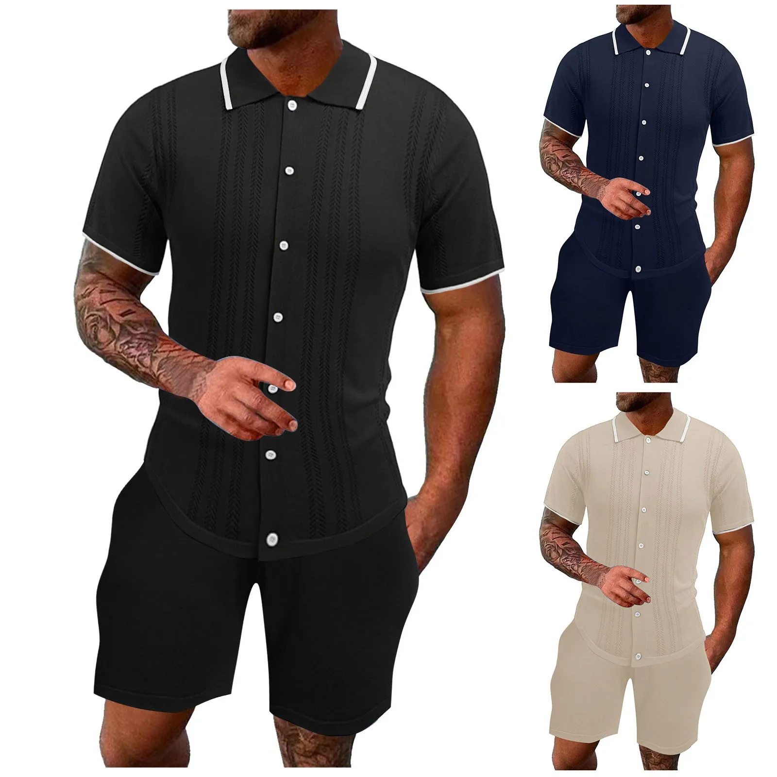 Mens Coat Mens Suit Ice Silk Jacquard Two Piece Sweater Casual Shirt Set Size 13
Mens Coat Mens Suit Ice Silk Jacquard Two Piece Sweater Casual Shirt Set Size 13