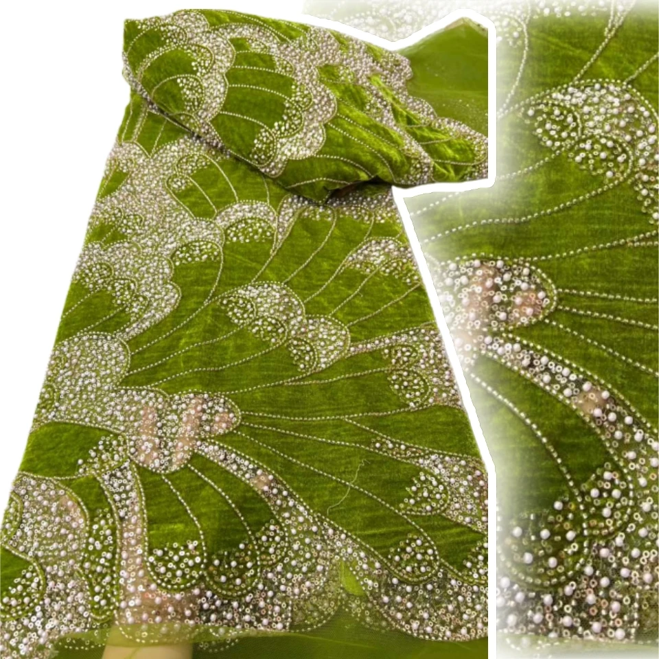 African Nigerian 2026 Beaded Emboridery Lace High-End Luxury French Sequin Net Lace Fabric for Wedding Party Dress Women TP1830
African Nigerian 2026 Beaded Emboridery Lace High-End Luxury French Sequin Net Lace Fabric for Wedding Party Dress Women TP1830