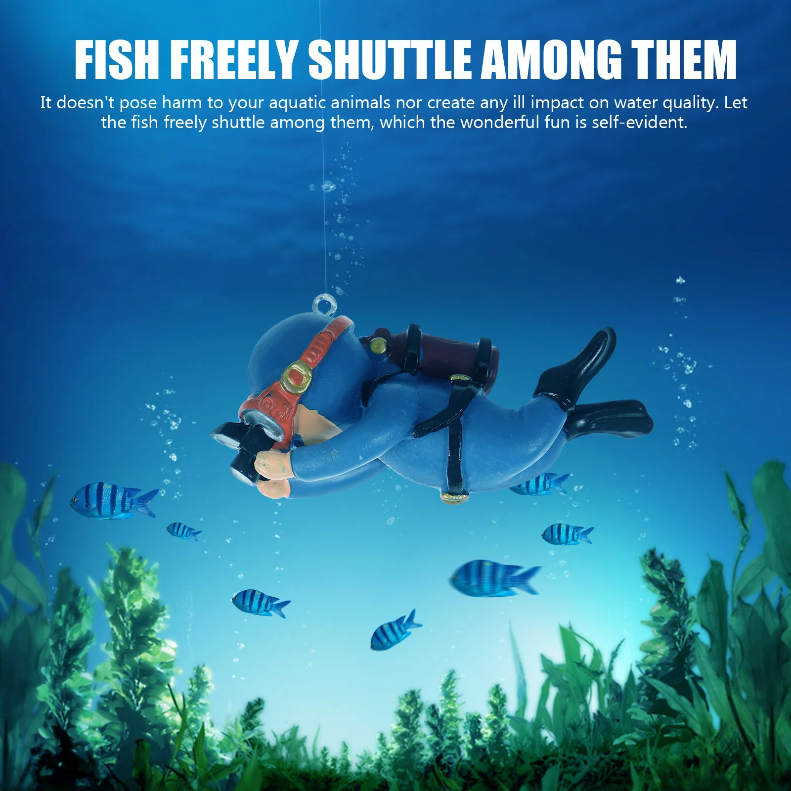 Decorative Aquarium Floating Diver PVC Simulation Fish Tank Decor Lifelike Floating Diver Ornament Aquatic Accessories
Decorative Aquarium Floating Diver PVC Simulation Fish Tank Decor Lifelike Floating Diver Ornament Aquatic Accessories