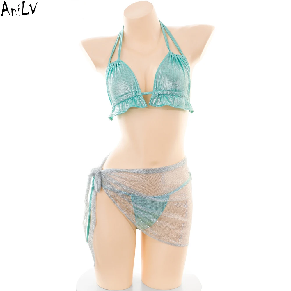 AniLV Anime Girl Shiny Shell Bikini Beach Swimsuit Women Three Point Underwear Outfits Cosplay Costumes
AniLV Anime Girl Shiny Shell Bikini Beach Swimsuit Women Three Point Underwear Outfits Cosplay Costumes
